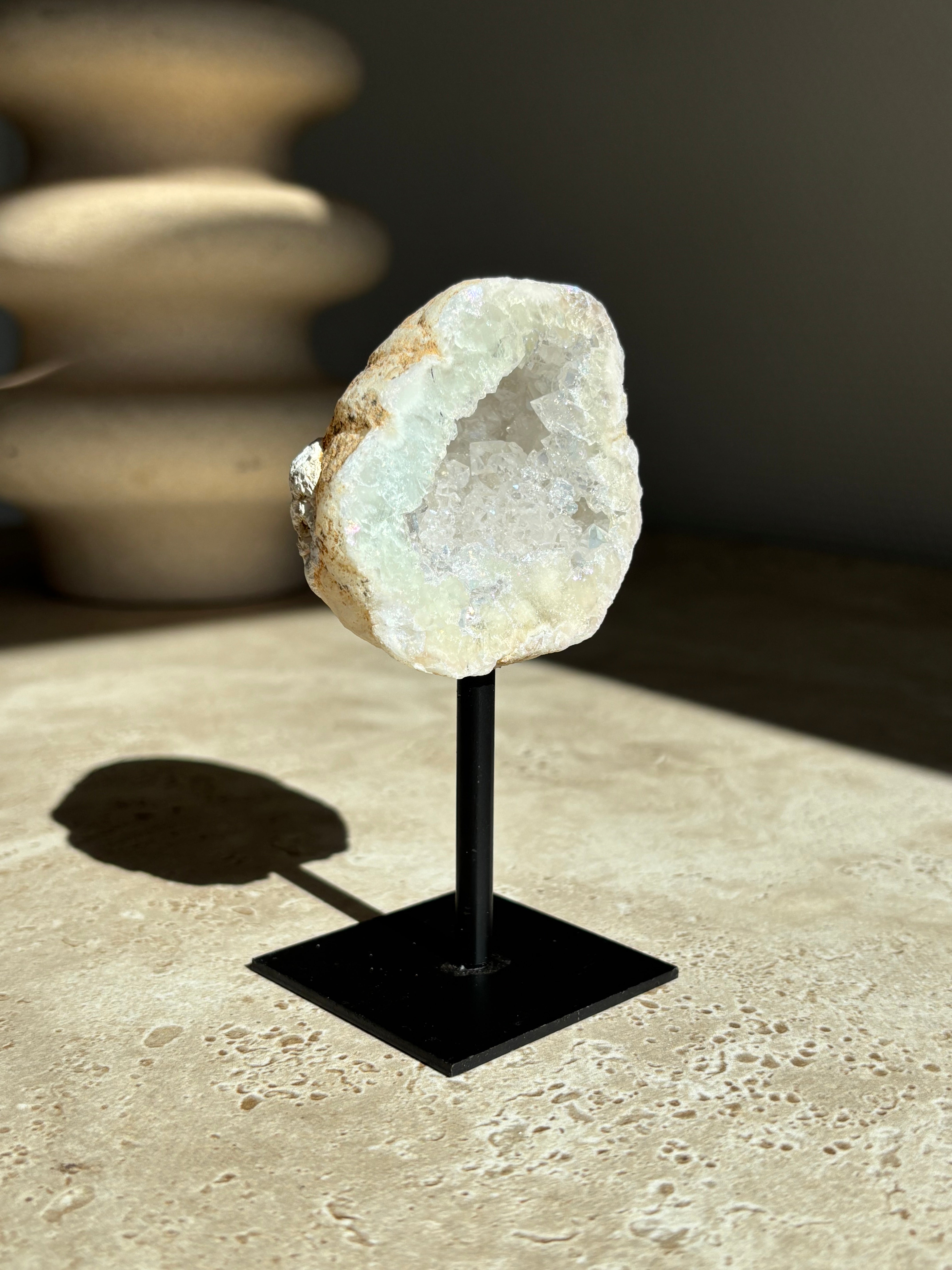 Bergkristal geode Angel aura