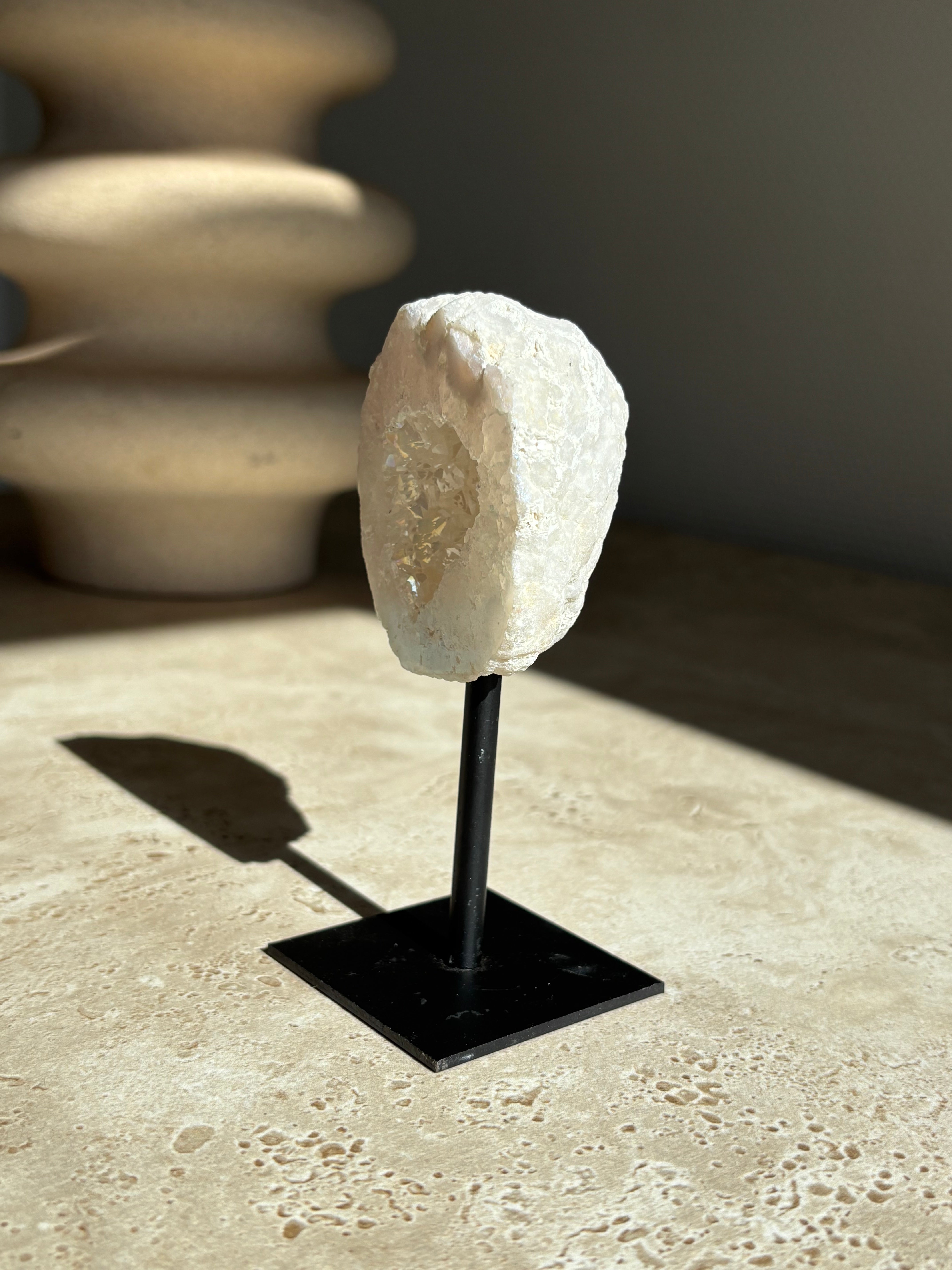 Bergkristal geode Angel aura