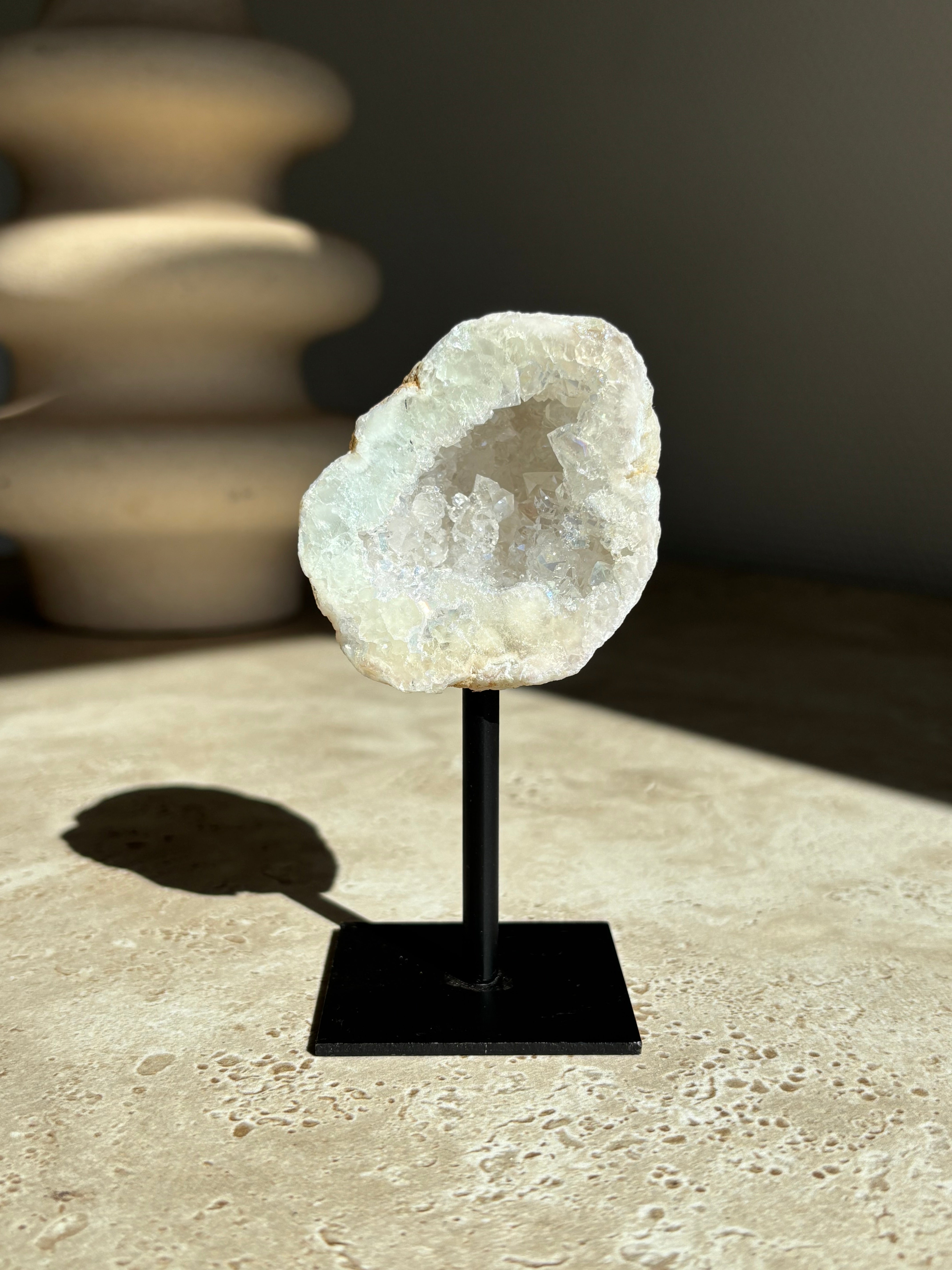 Bergkristal geode Angel aura