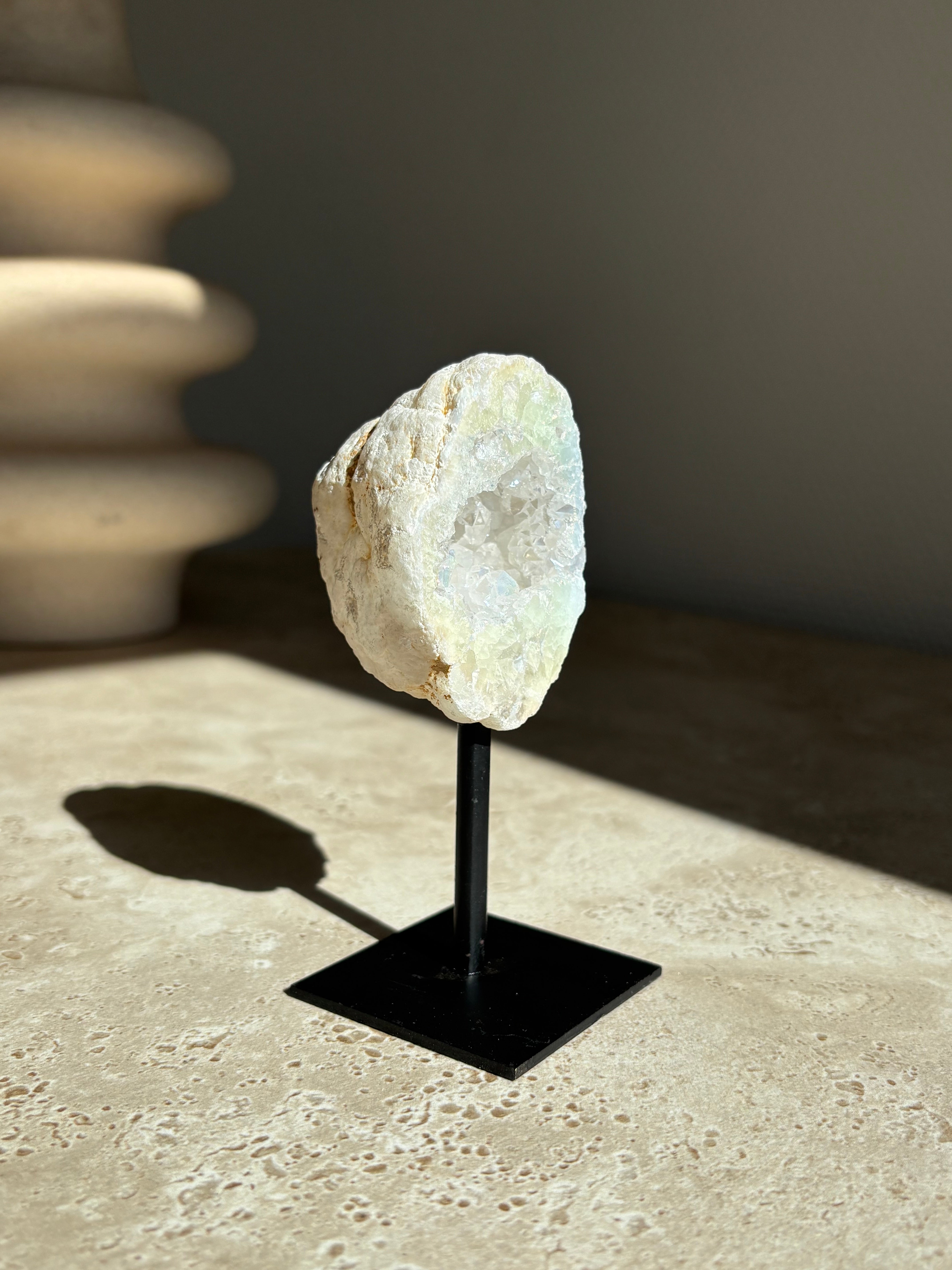 Bergkristal geode Angel aura