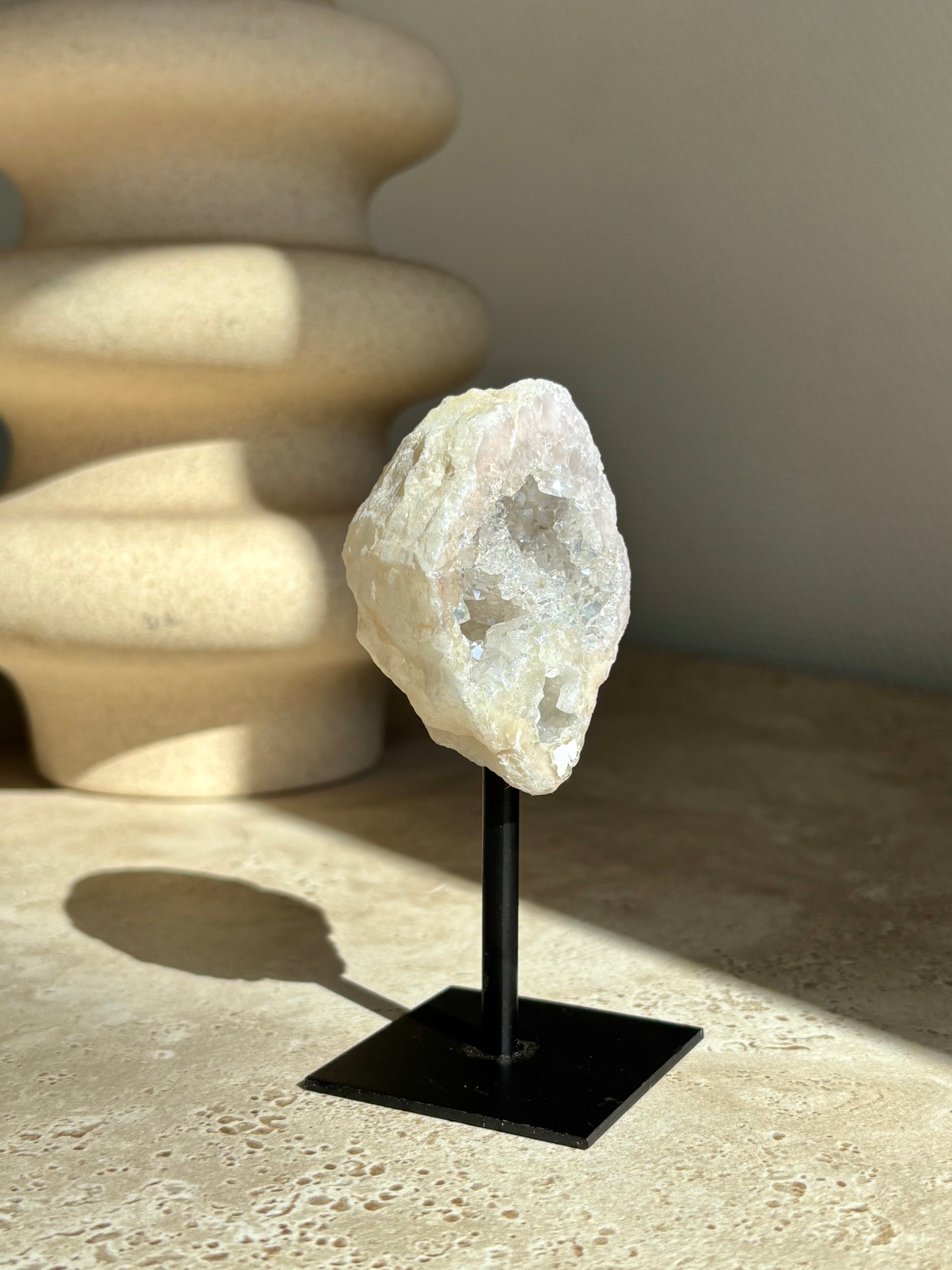 Bergkristal geode Angel aura