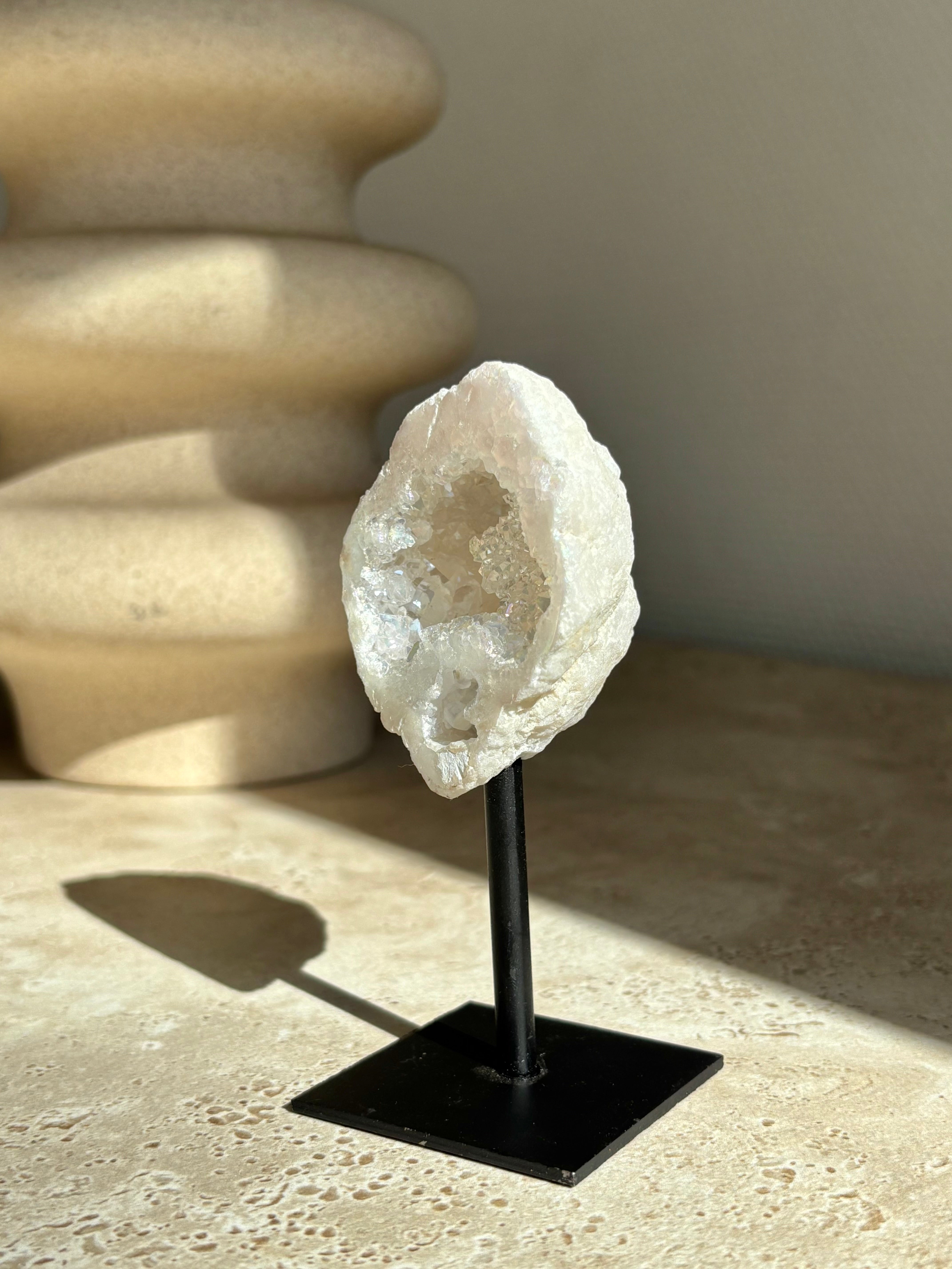 Bergkristal geode Angel aura