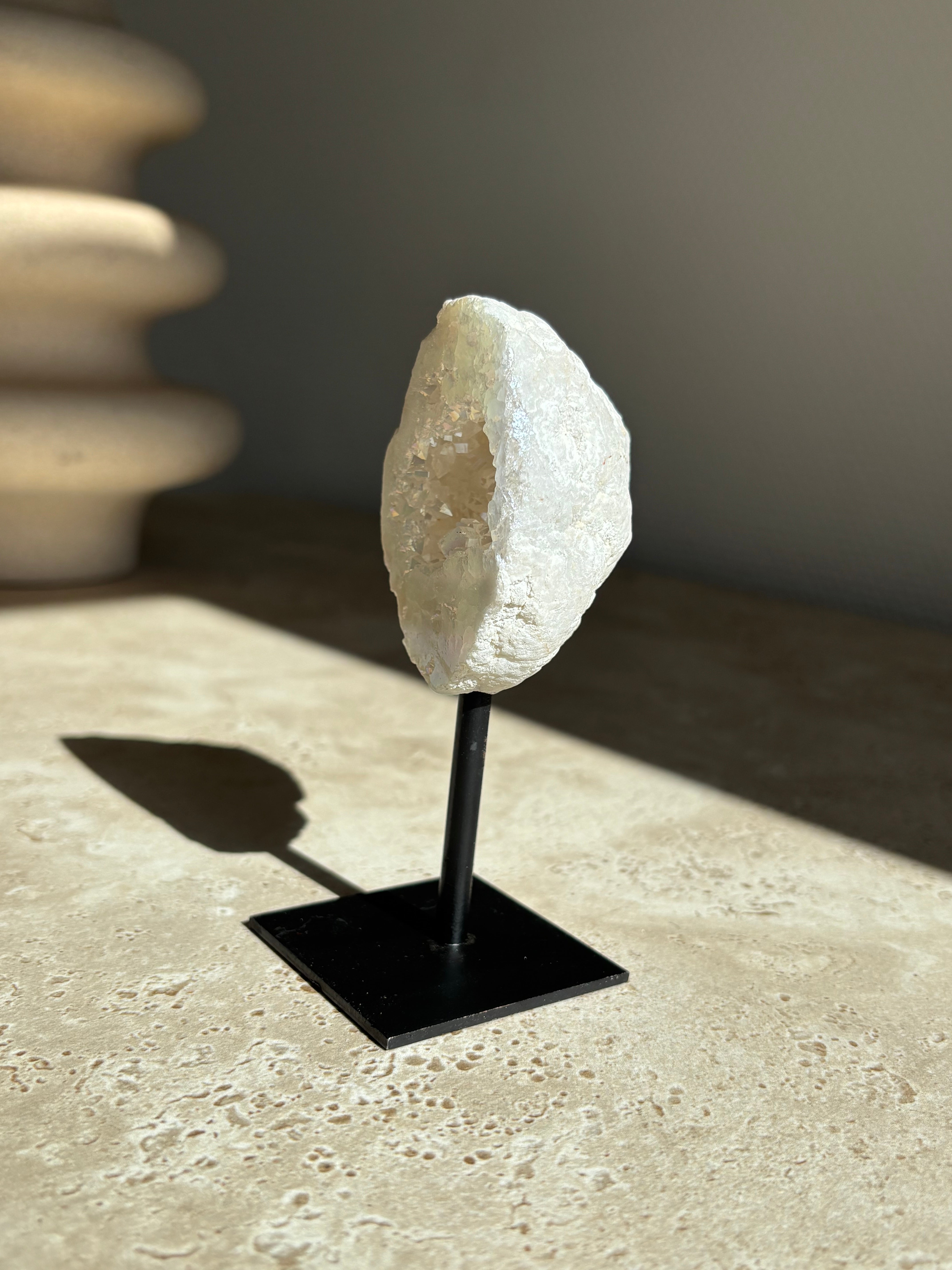 Bergkristal geode Angel aura