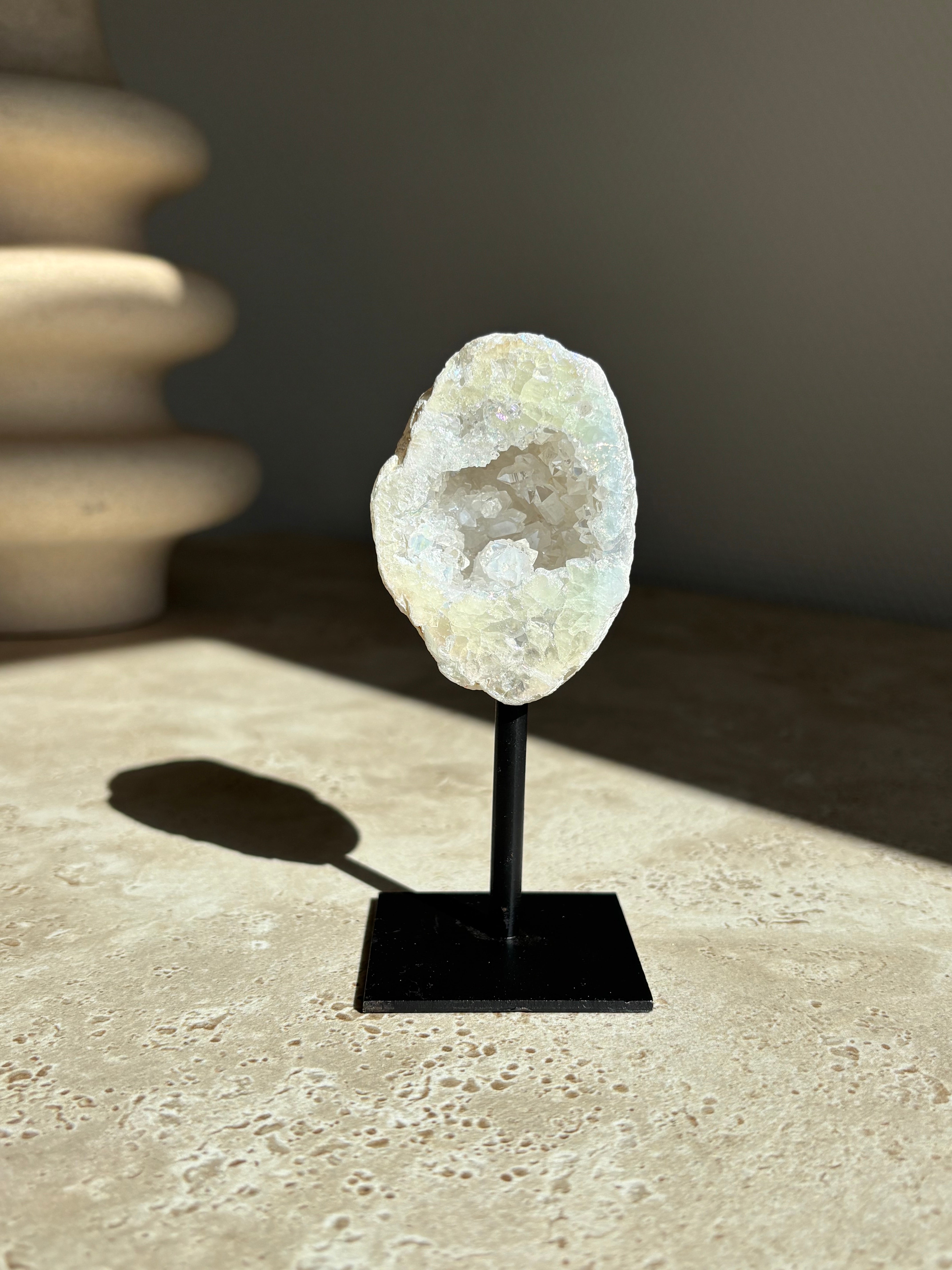Bergkristal geode Angel aura